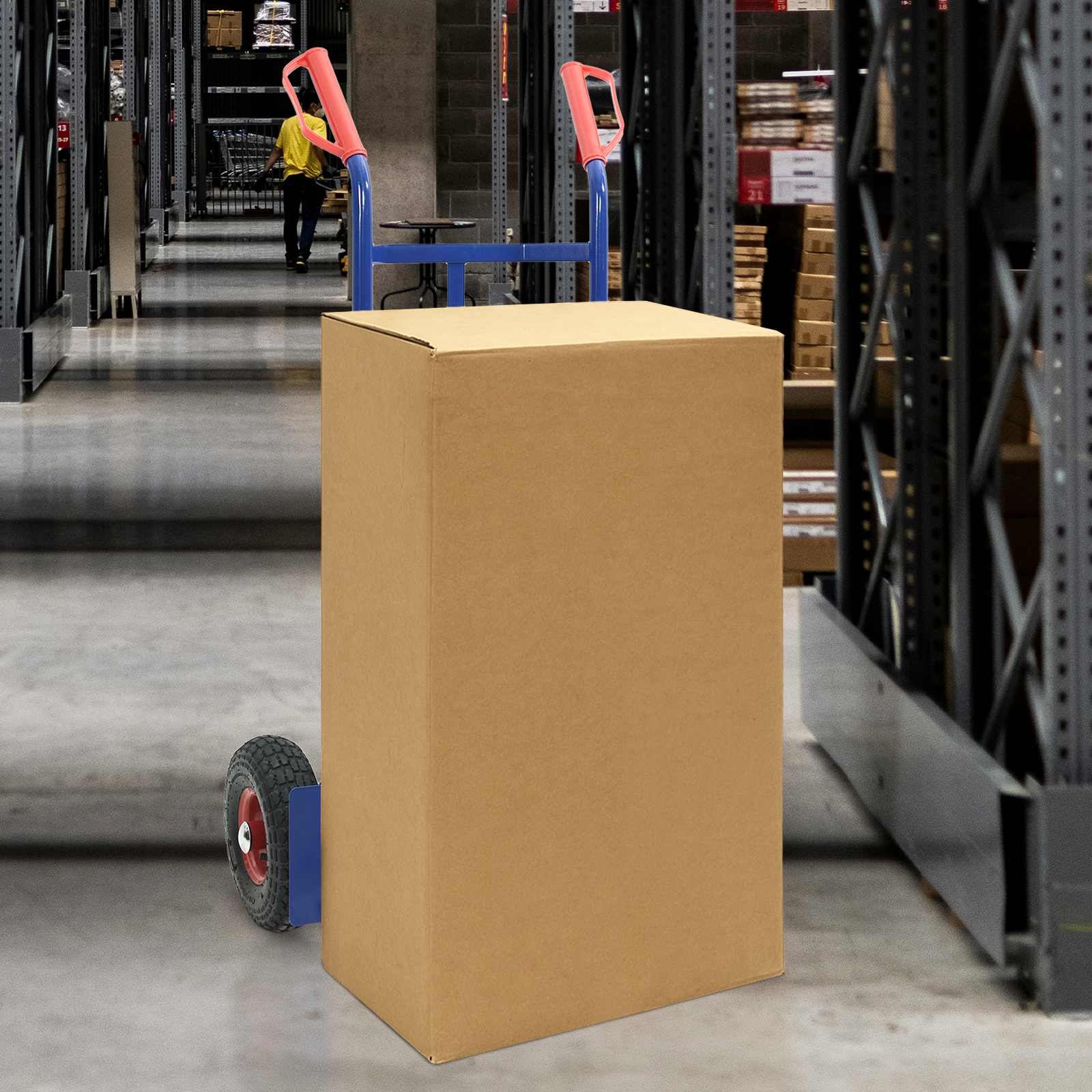 Erweiterbarer Handwagen Und Rot 57 X 46 X 113 Cm Stahl