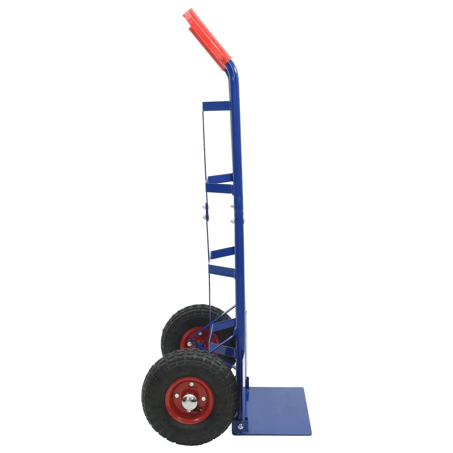 Erweiterbarer Handwagen Und Rot 57 X 46 X 113 Cm Stahl