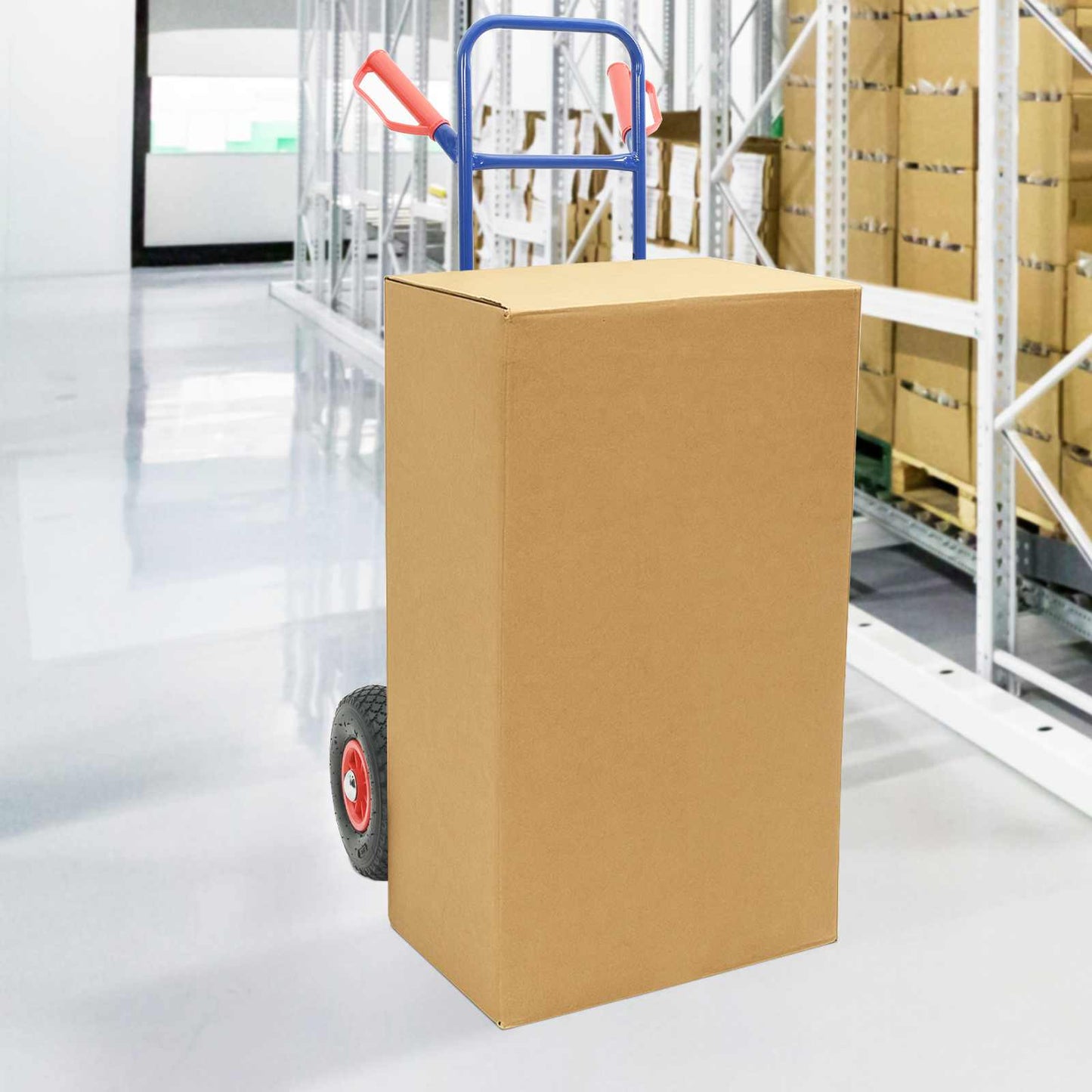 Erweiterbarer Handwagen Und Rot 57 X 46 X 113 Cm Stahl