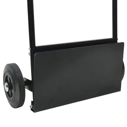 Handwagen Schwarz Und Rot 63 X 43,5 X 110 Cm Stahl