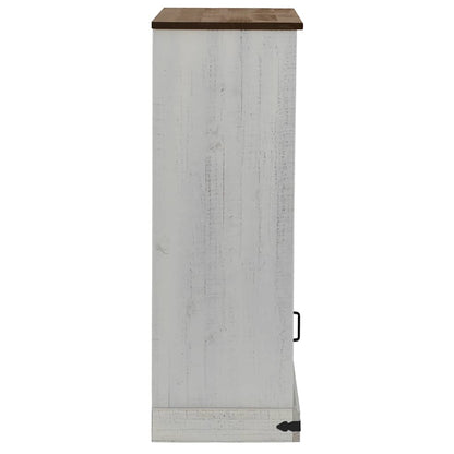 Weinschrank Halden Mit Weinregalen Und Schiebetür Kiefer
