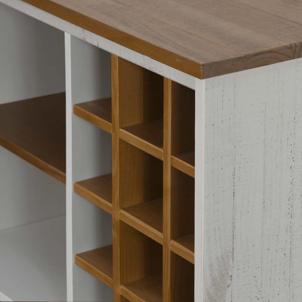 Weinschrank Halden Mit Weinregalen Und Schiebetür Kiefer
