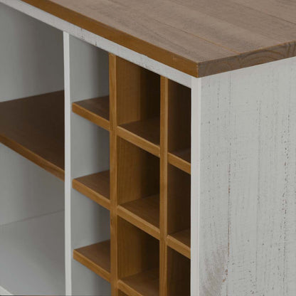 Weinschrank Halden Mit Weinregalen Und Schiebetür Kiefer