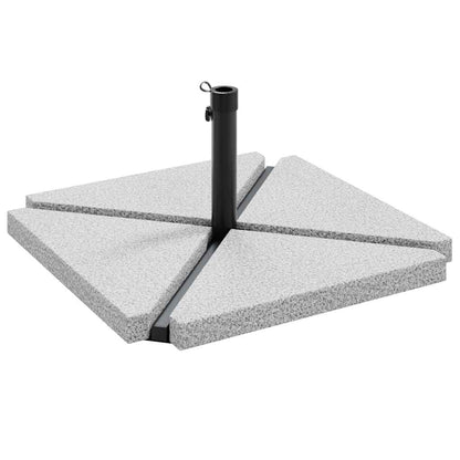 5-Tlg. Sonnenschirmständer-Set Granit Und Stahl