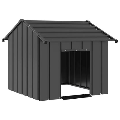 Hundehütte Mit Dach 83X130X85 Cm Verzinkter Stahl