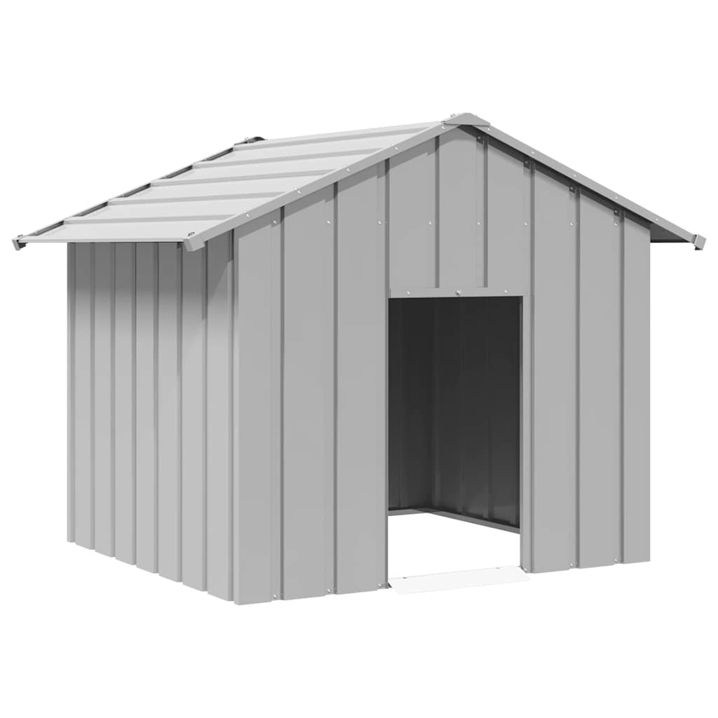 Hundehütte Mit Dach 114X202X101 Cm Verzinkter Stahl