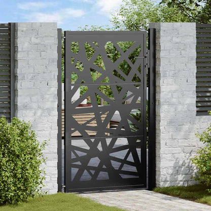 Gartentor 100X100 Cm Verwitterungsstahl Wellendesign