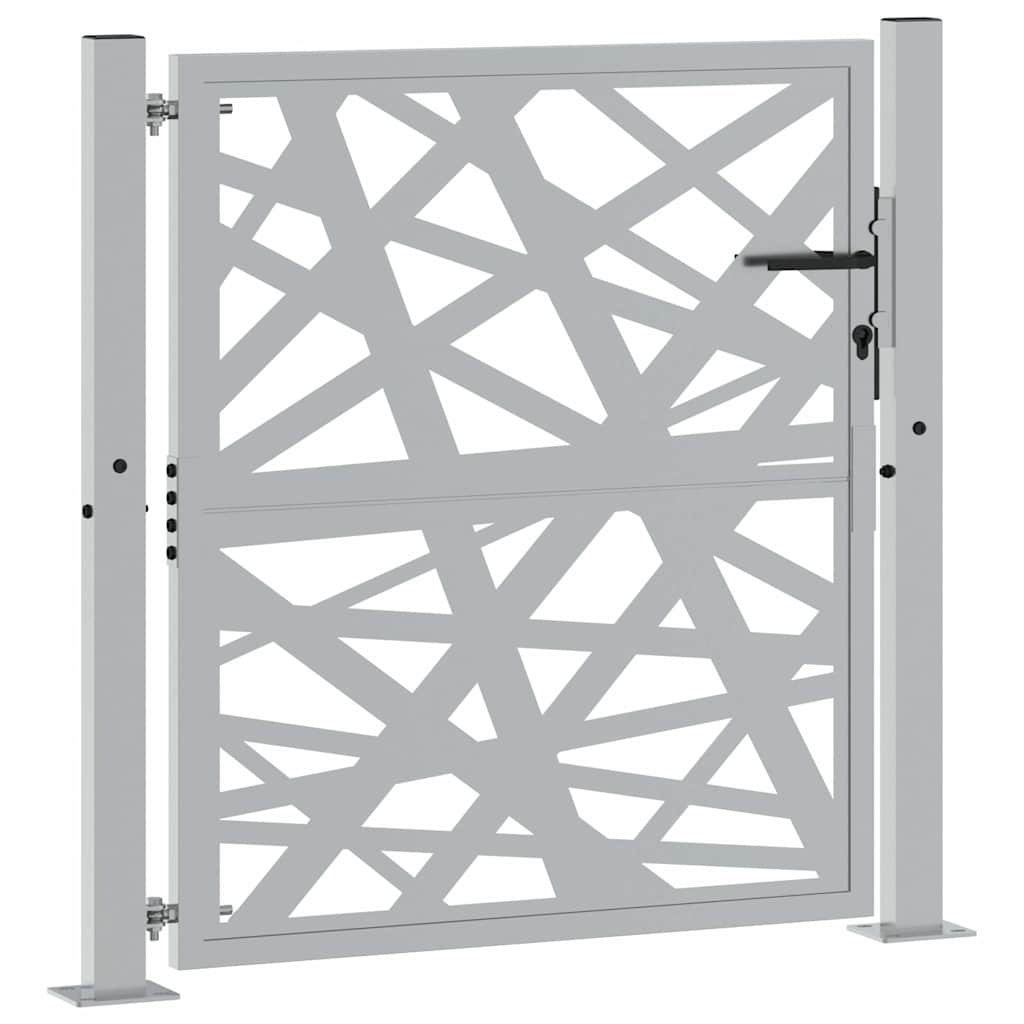 Gartentor 100X100 Cm Cortenstahl Helles Design