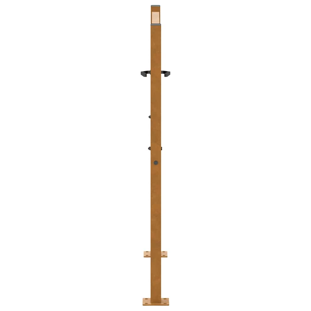 Gartentor 100X100 Cm Cortenstahl Helles Design