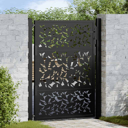 Gartentor 100X100 Cm Verwitterungsstahl Wellendesign