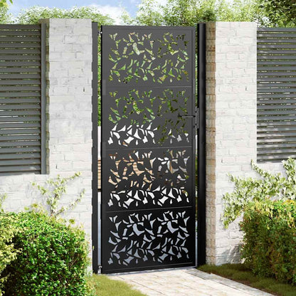 Gartentor 100X100 Cm Verwitterungsstahl Wellendesign