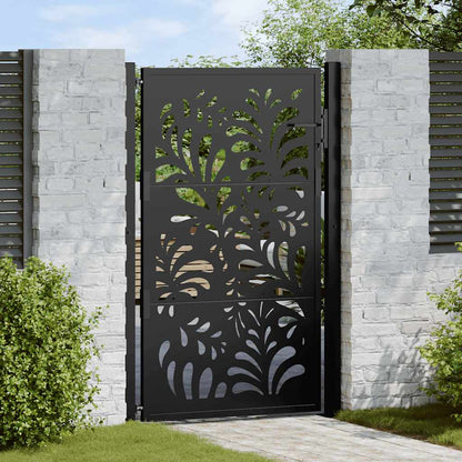 Gartentor 100X100 Cm Verwitterungsstahl Wellendesign