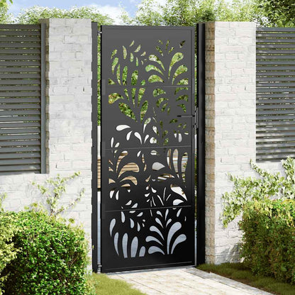 Gartentor 100X100 Cm Verwitterungsstahl Wellendesign