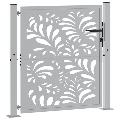 Gartentor 100X100 Cm Verwitterungsstahl Wellendesign