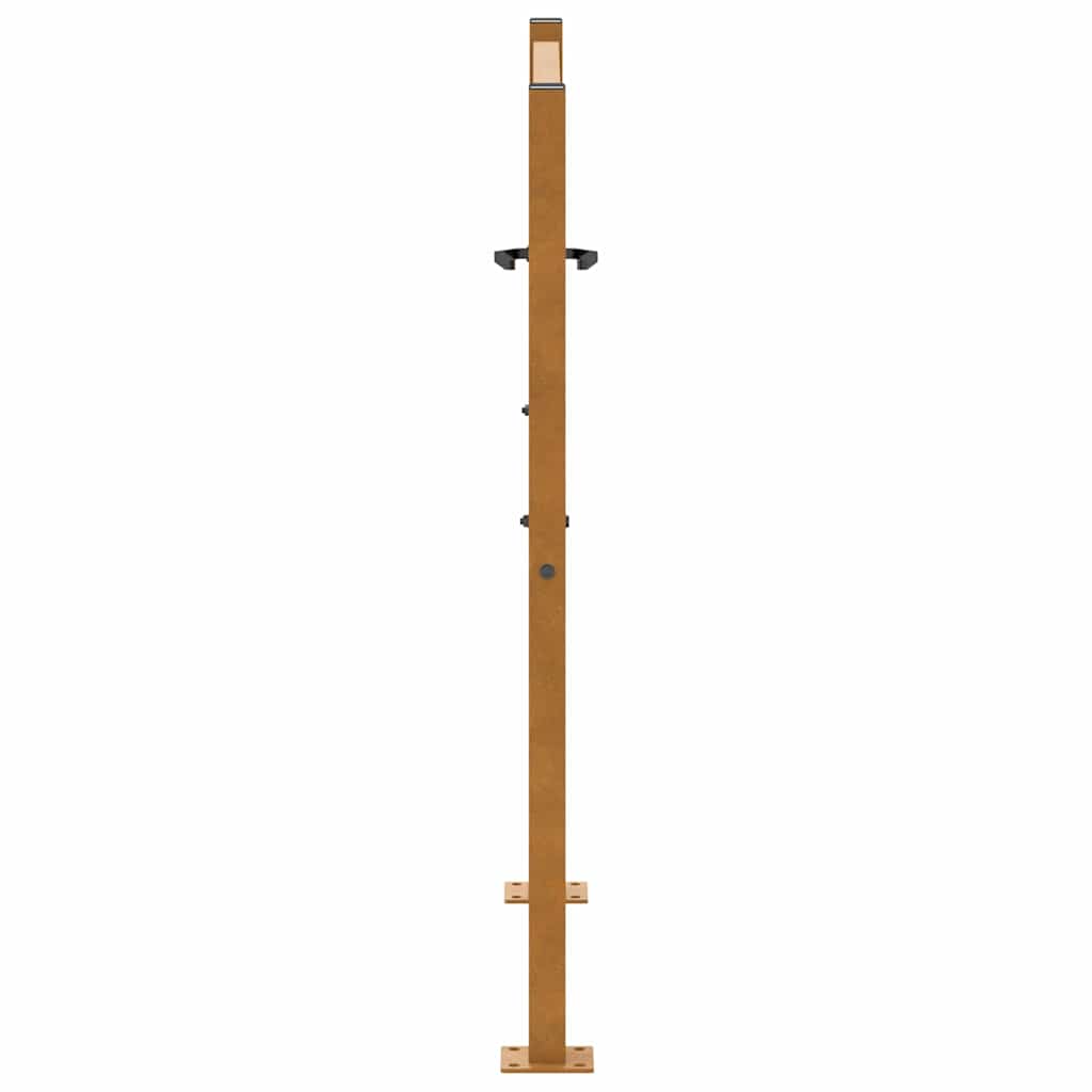 Gartentor 100X100 Cm Verwitterungsstahl Wellendesign