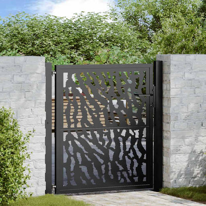 Gartentor 100X100 Cm Verwitterungsstahl Wellendesign