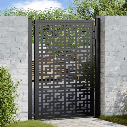 Gartentor 100X100 Cm Verwitterungsstahl Wellendesign