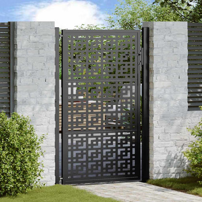 Gartentor 100X100 Cm Verwitterungsstahl Wellendesign