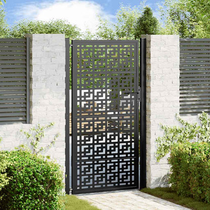 Gartentor 100X100 Cm Verwitterungsstahl Wellendesign
