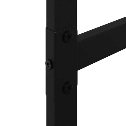 Brennholzregal Schwarz 100X30X209 Cm Stahl