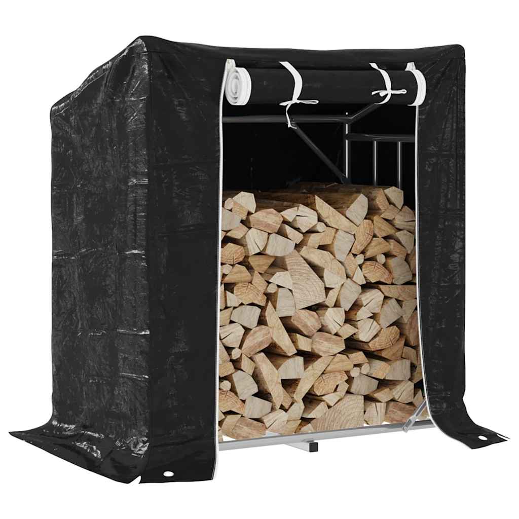 Brennholzregal Mit Regenschutz 200,5X80,5X110,5 Cm