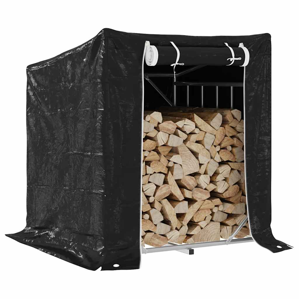 Brennholzregal Mit Regenschutz 200,5X80,5X110,5 Cm