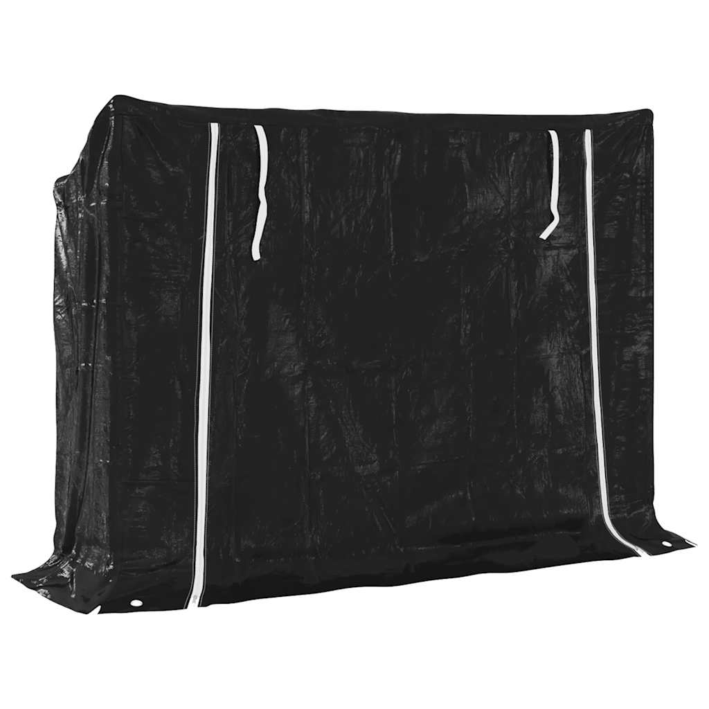 Brennholzregal Mit Regenschutz 151X40,5X110,5 Cm Stahl Verzinkt
