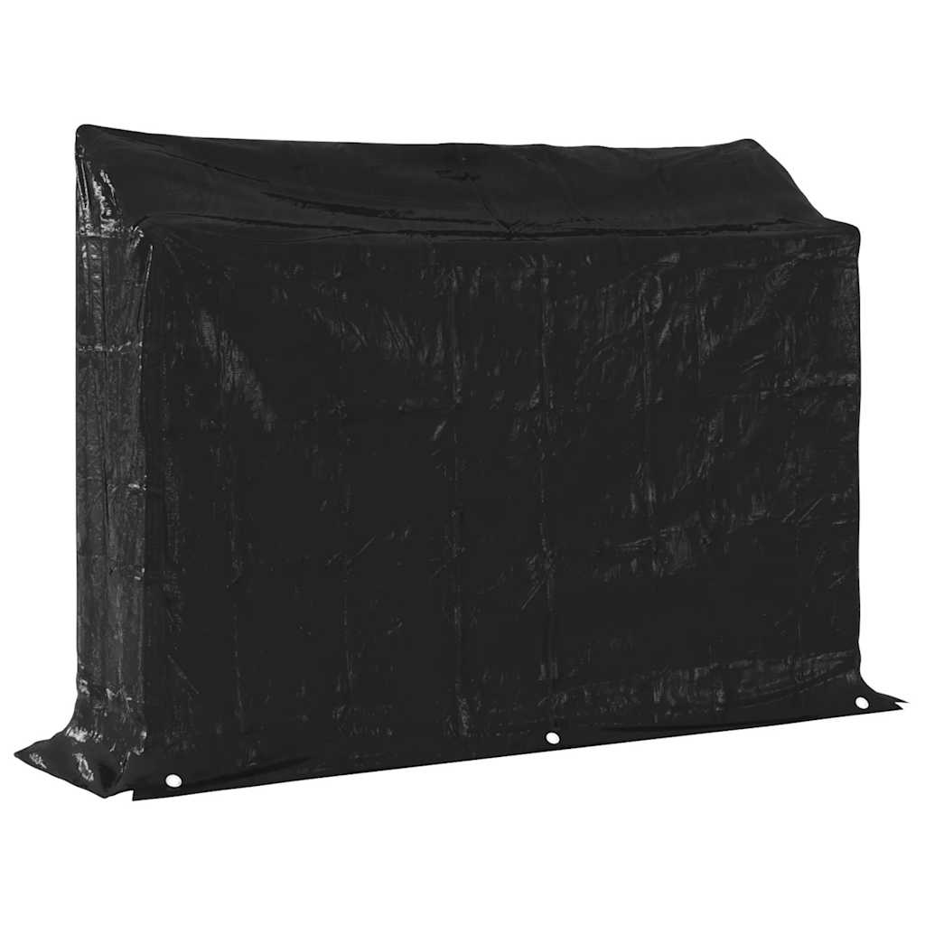 Brennholzregal Mit Regenschutz 151X40,5X110,5 Cm Stahl Verzinkt
