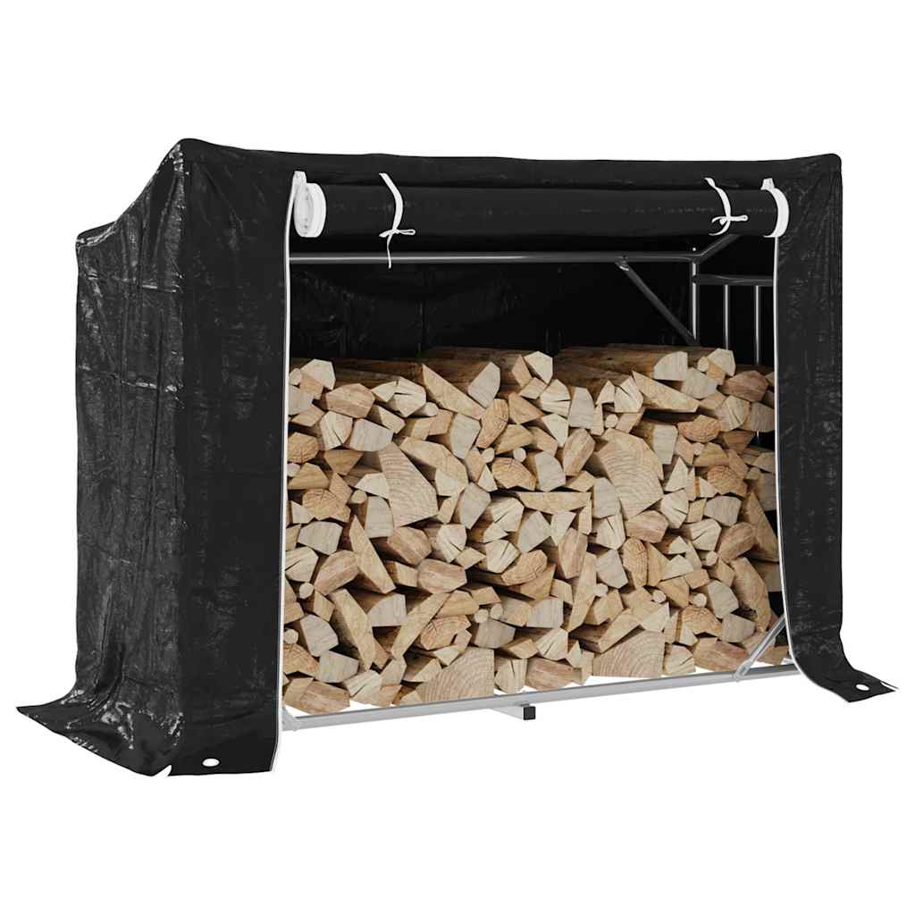 Brennholzregal Mit Regenschutz 200,5X80,5X110,5 Cm