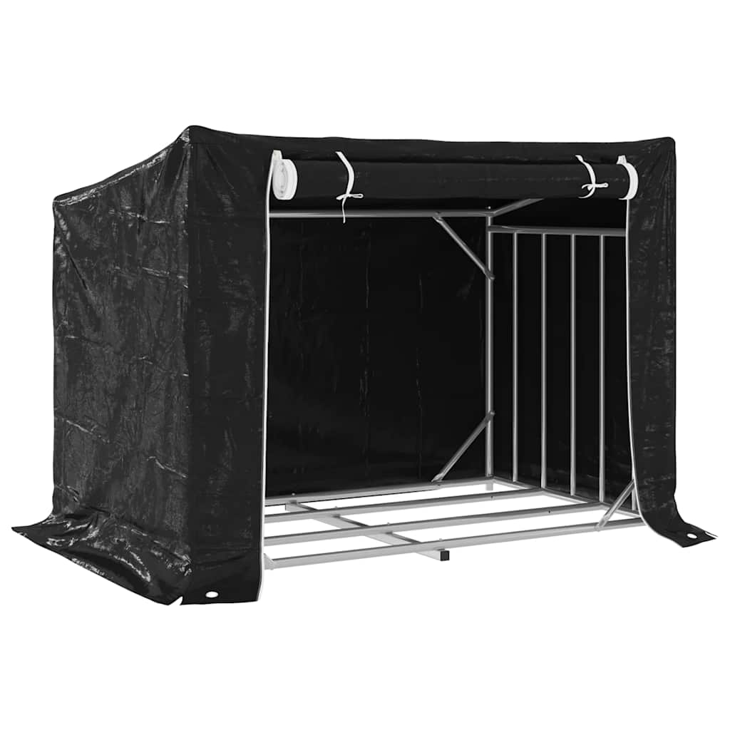 Brennholzregal Mit Regenschutz 150,5X100,5X110,5 Cm