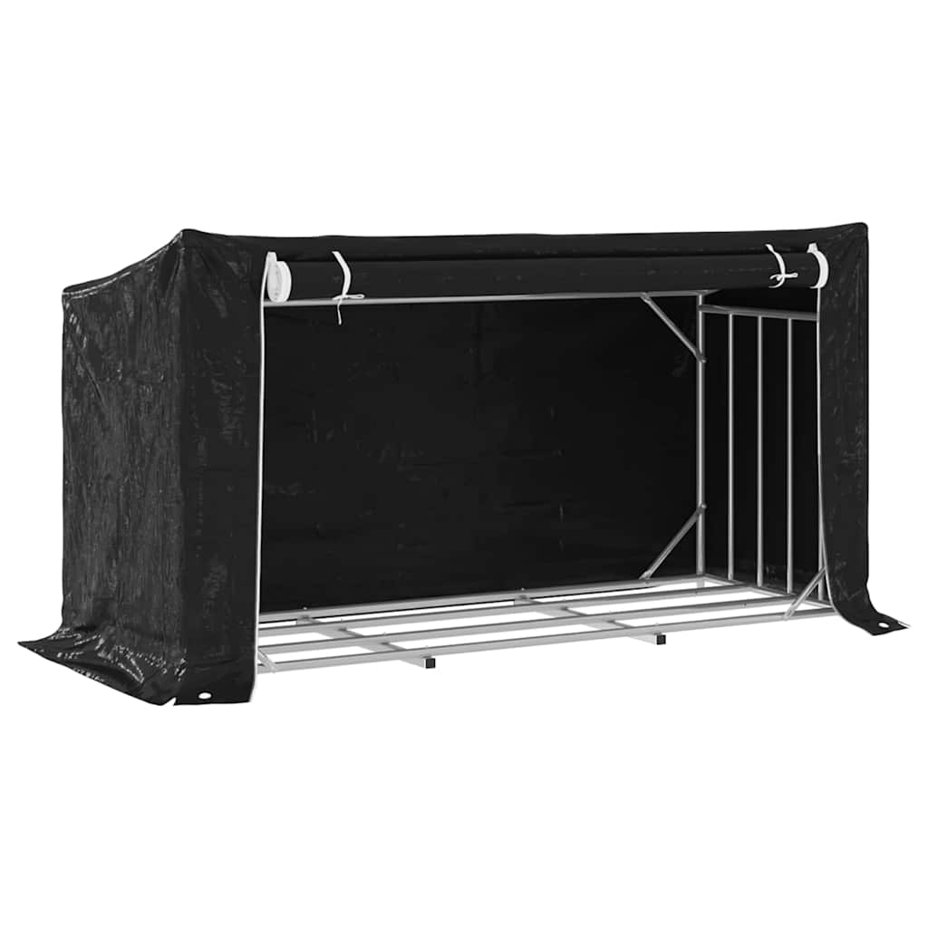Brennholzregal Mit Regenschutz 200,5X80,5X110,5 Cm