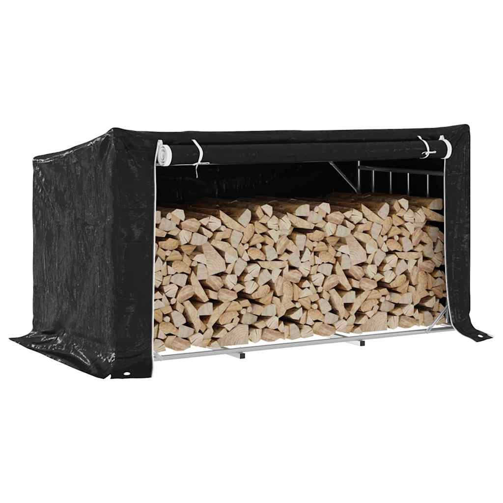 Brennholzregal Mit Regenschutz 200,5X80,5X110,5 Cm