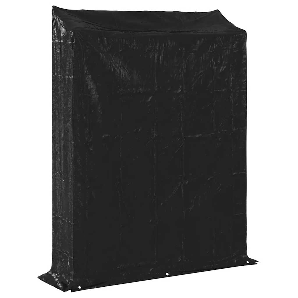 Brennholzregal Mit Regenschutz 150X40X200 Cm Verzinkter Stahl