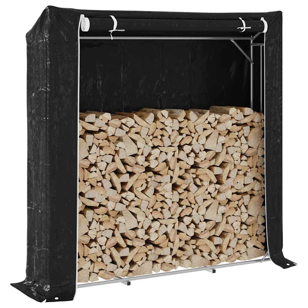 Brennholzregal Mit Regenschutz 200,5X80,5X110,5 Cm