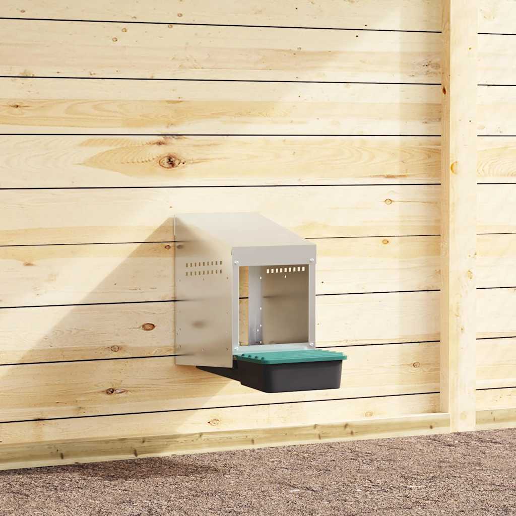 Hühner-Nistkasten 2 Fächer Wandmontage Verzinkter Stahl