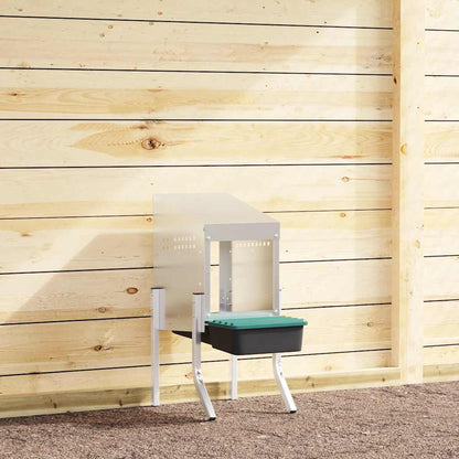 Hühner-Nistkasten 3 Fächer Mit Beinen Verzinkter Stahl