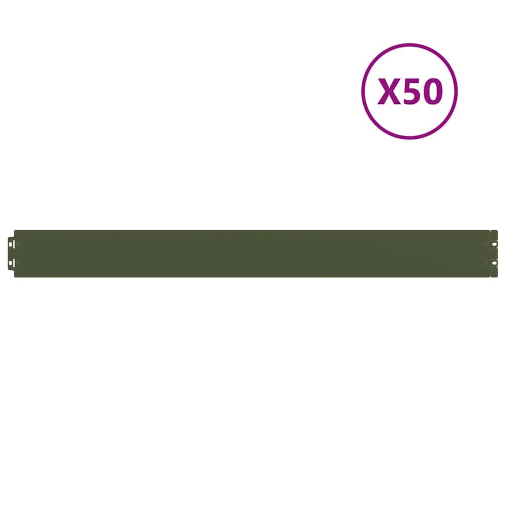 Rasenkanten 50 Stk. Kaltgewalzter Stahl