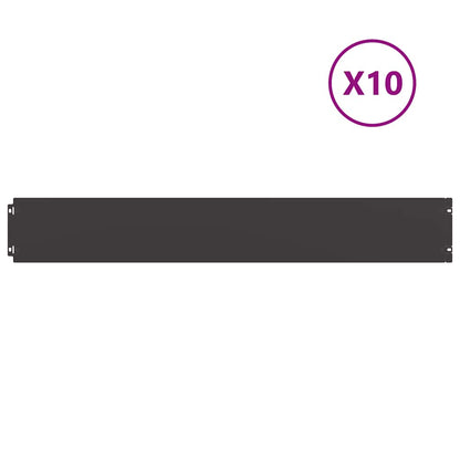 Rasenkanten 10 Stk. Kaltgewalzter Stahl