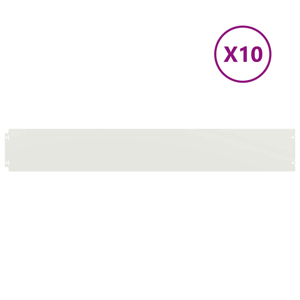 Rasenkanten 10 Stk. Kaltgewalzter Stahl