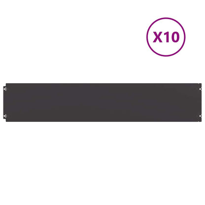 Rasenkanten 10 Stk. Kaltgewalzter Stahl
