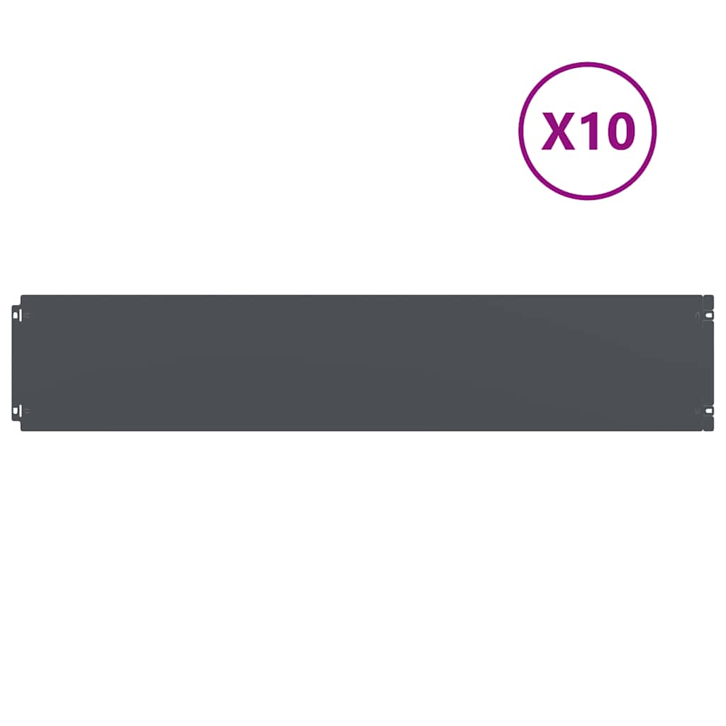 Rasenkanten 10 Stk. Kaltgewalzter Stahl