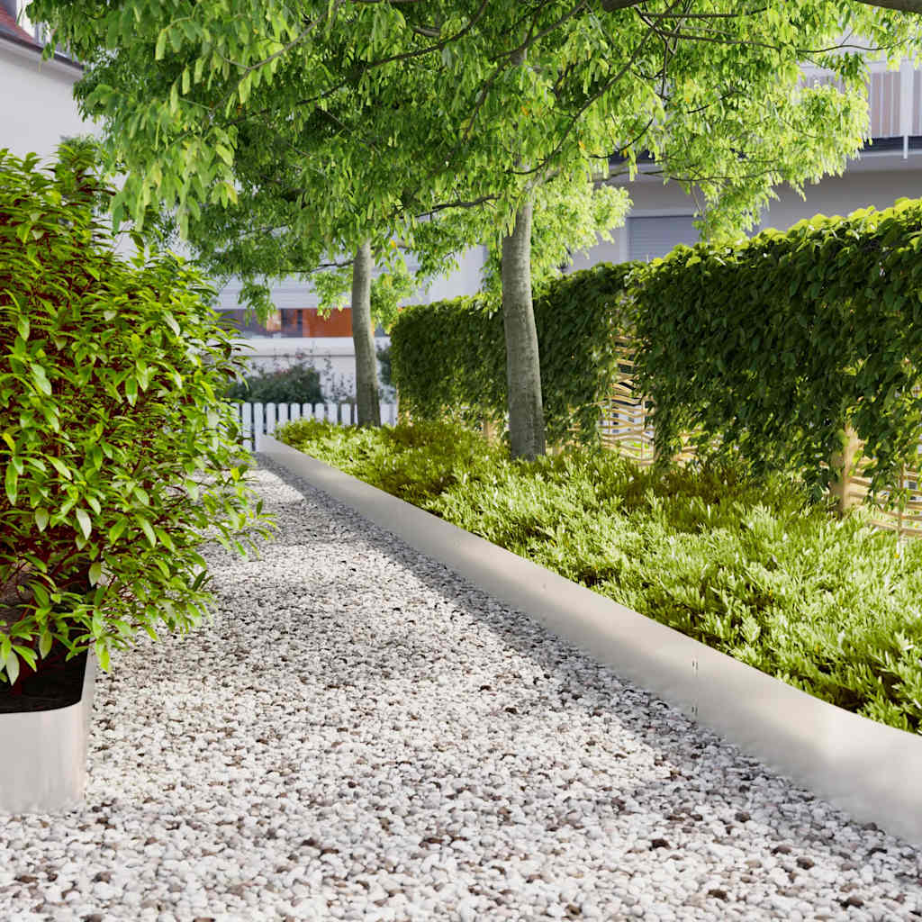 Rasenkanten 10 Stk. 15X103 Cm Flexibel Cortenstahl