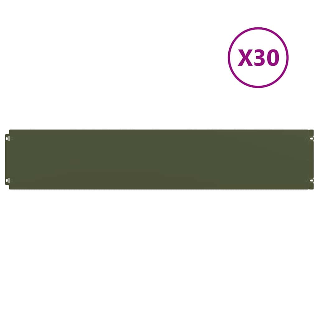 Rasenkanten 30 Stk. Kaltgewalzter Stahl