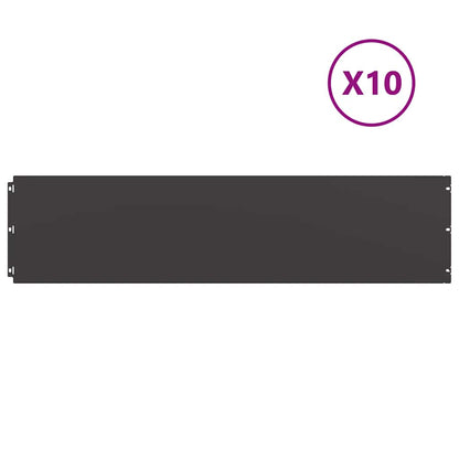 Rasenkanten 10 Stk. Kaltgewalzter Stahl