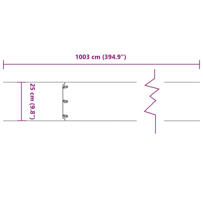 Rasenkanten 10 Stk. Kaltgewalzter Stahl