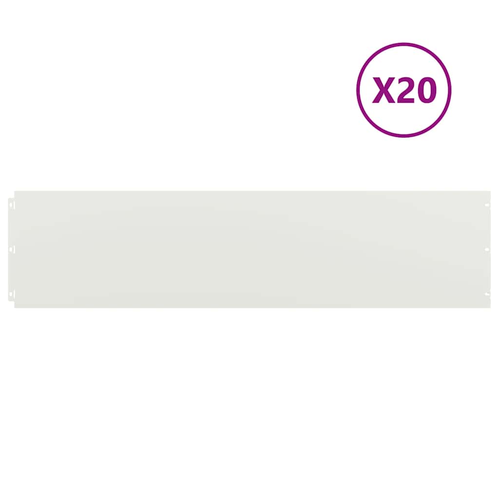 Rasenkanten 20 Stk. Kaltgewalzter Stahl