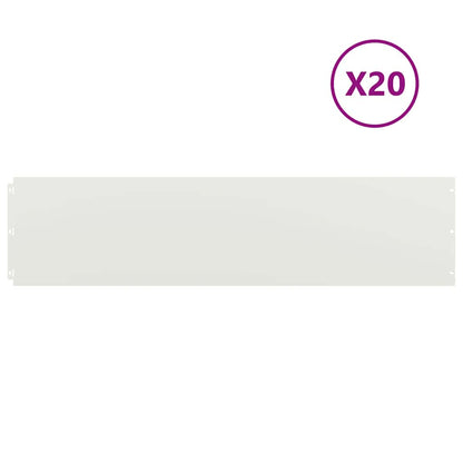 Rasenkanten 20 Stk. Kaltgewalzter Stahl