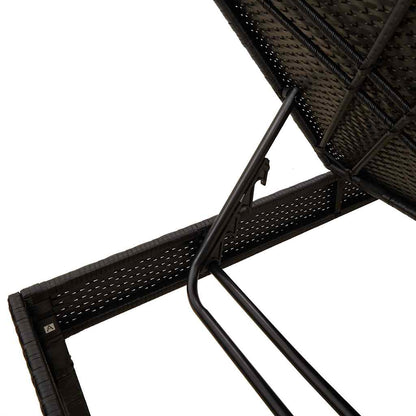 Sonnenliege Mit Auflage 55X200X44 Cm Poly Rattan