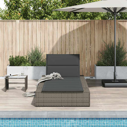 Sonnenliege Mit Schwebender Auflage Poly Rattan