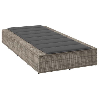 Sonnenliege Mit Schwebender Auflage Poly Rattan
